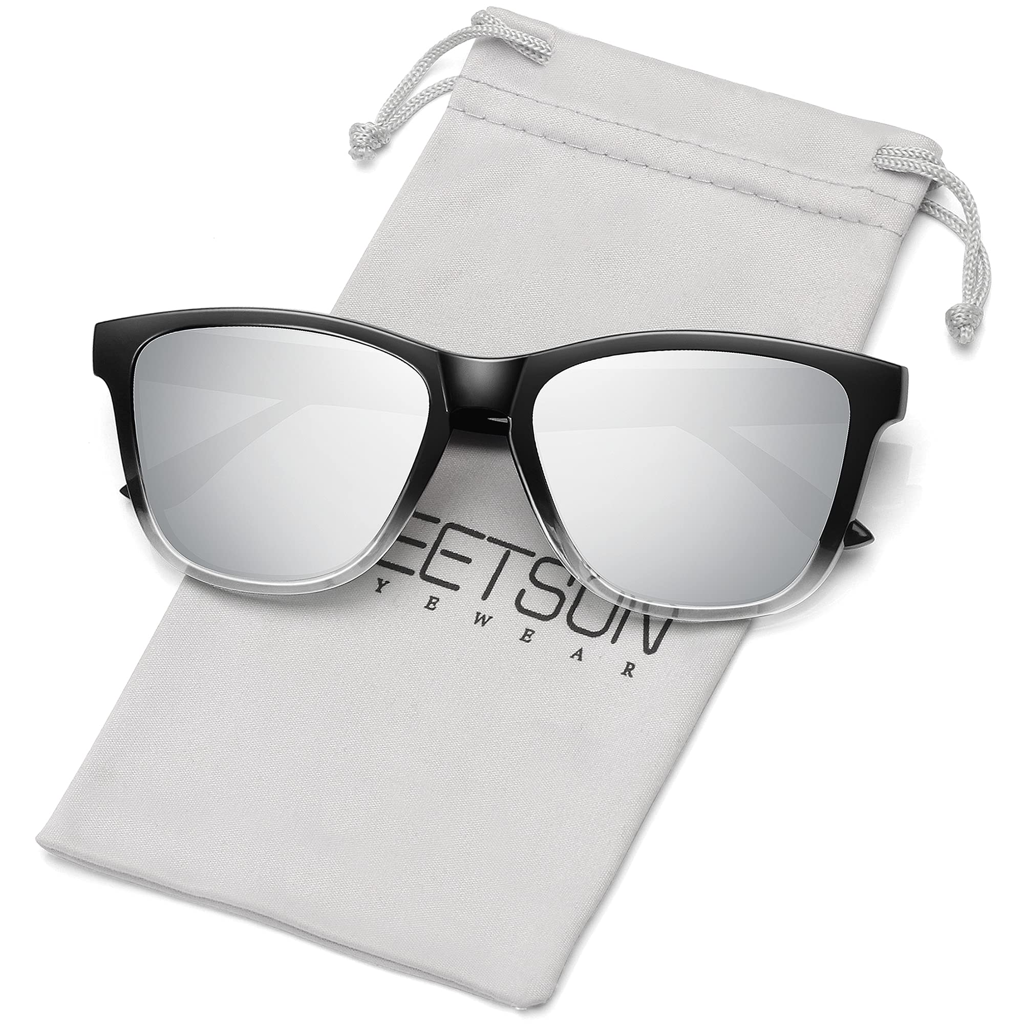 Foto 1 | Gafas De Sol Meetsun Polarizadas Con Protección Uv400 Y Lente Plateada - Venta Internacional.