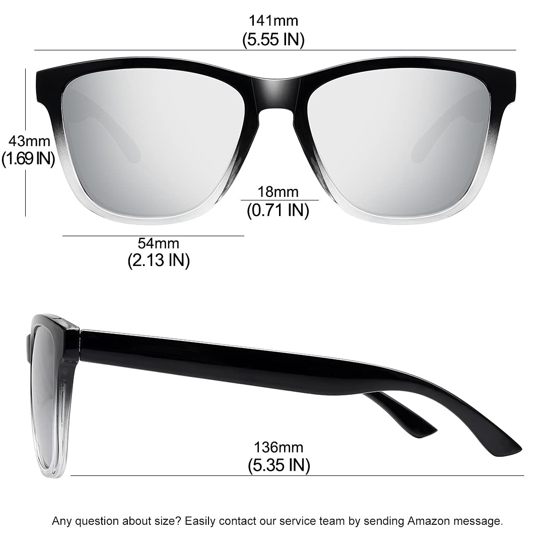 Foto 5 pulgar | Gafas De Sol Meetsun Polarizadas Con Protección Uv400 Y Lente Plateada - Venta Internacional.