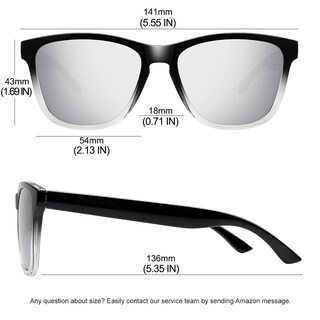Foto 4 | Gafas De Sol Meetsun Polarizadas Con Protección Uv400 Y Lente Plateada - Venta Internacional.