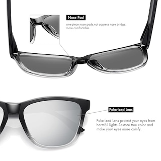 Foto 5 | Gafas De Sol Meetsun Polarizadas Con Protección Uv400 Y Lente Plateada - Venta Internacional.