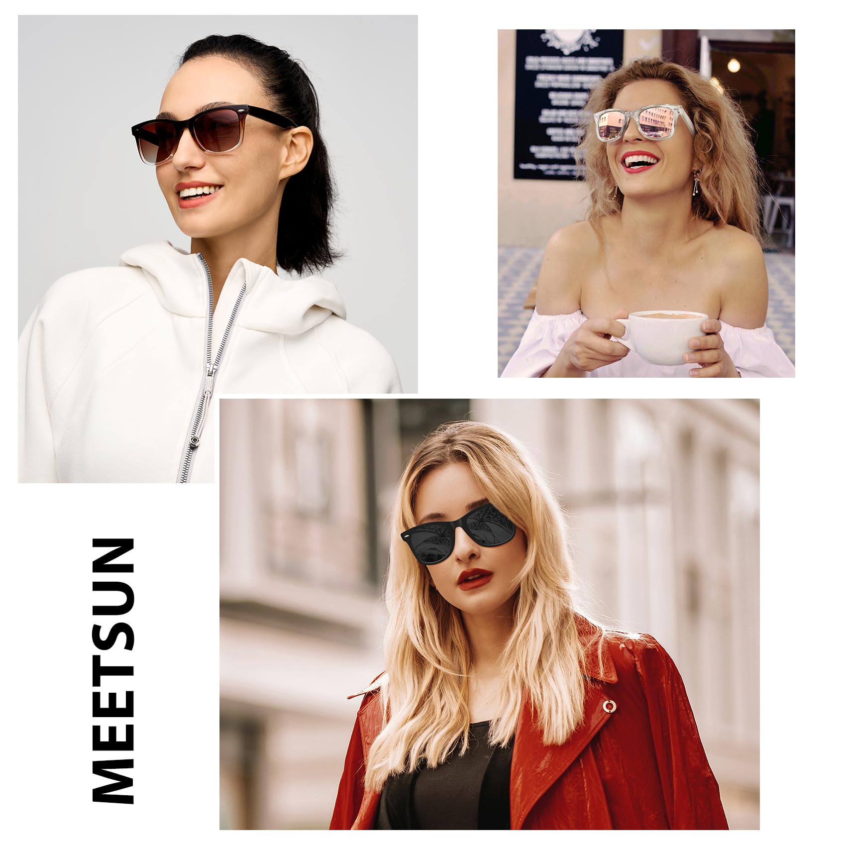 Foto 3 pulgar | Gafas De Sol Meetsun Retro Polarizadas Uv400 Para Mujeres Y Hombres (paquete De 3) - Venta Internacional.
