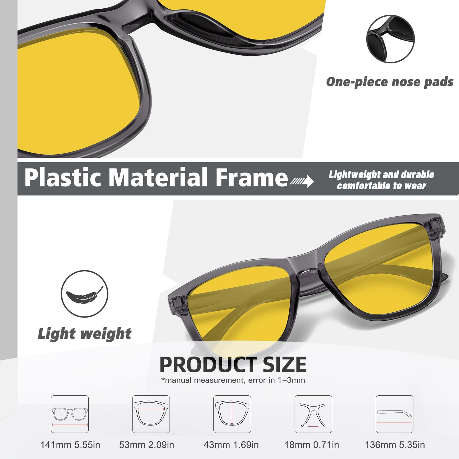 Foto 5 pulgar | Gafas De Sol Meetsun Con Visión Nocturna Polarizada Para Mujeres Y Hombres - Venta Internacional.