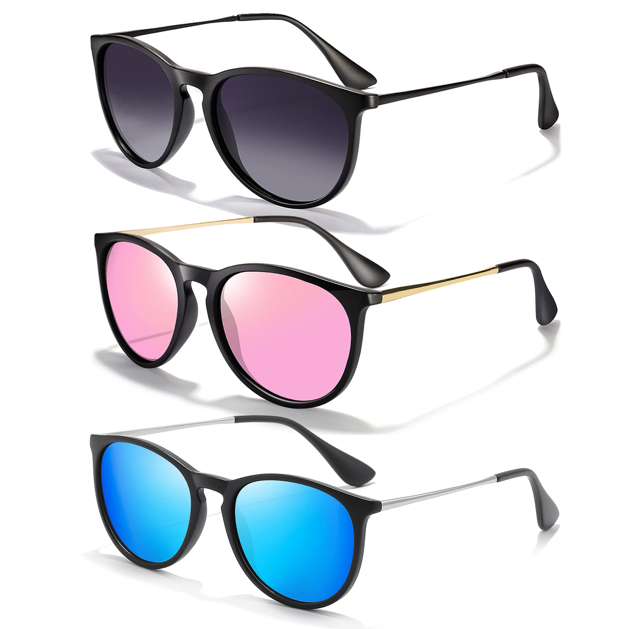Foto 2 pulgar | Gafas De Sol Chbp Polarizadas Con Protección Uv400  Retro  Redondas - Venta Internacional.