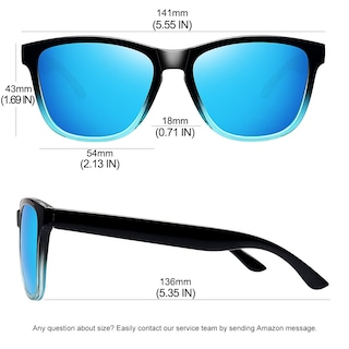 Foto 4 | Gafas De Sol Meetsun Polarizadas Con Protección Uv400 Y Lente Azul - Venta Internacional.