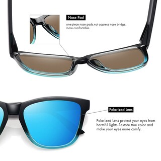 Foto 5 | Gafas De Sol Meetsun Polarizadas Con Protección Uv400 Y Lente Azul - Venta Internacional.