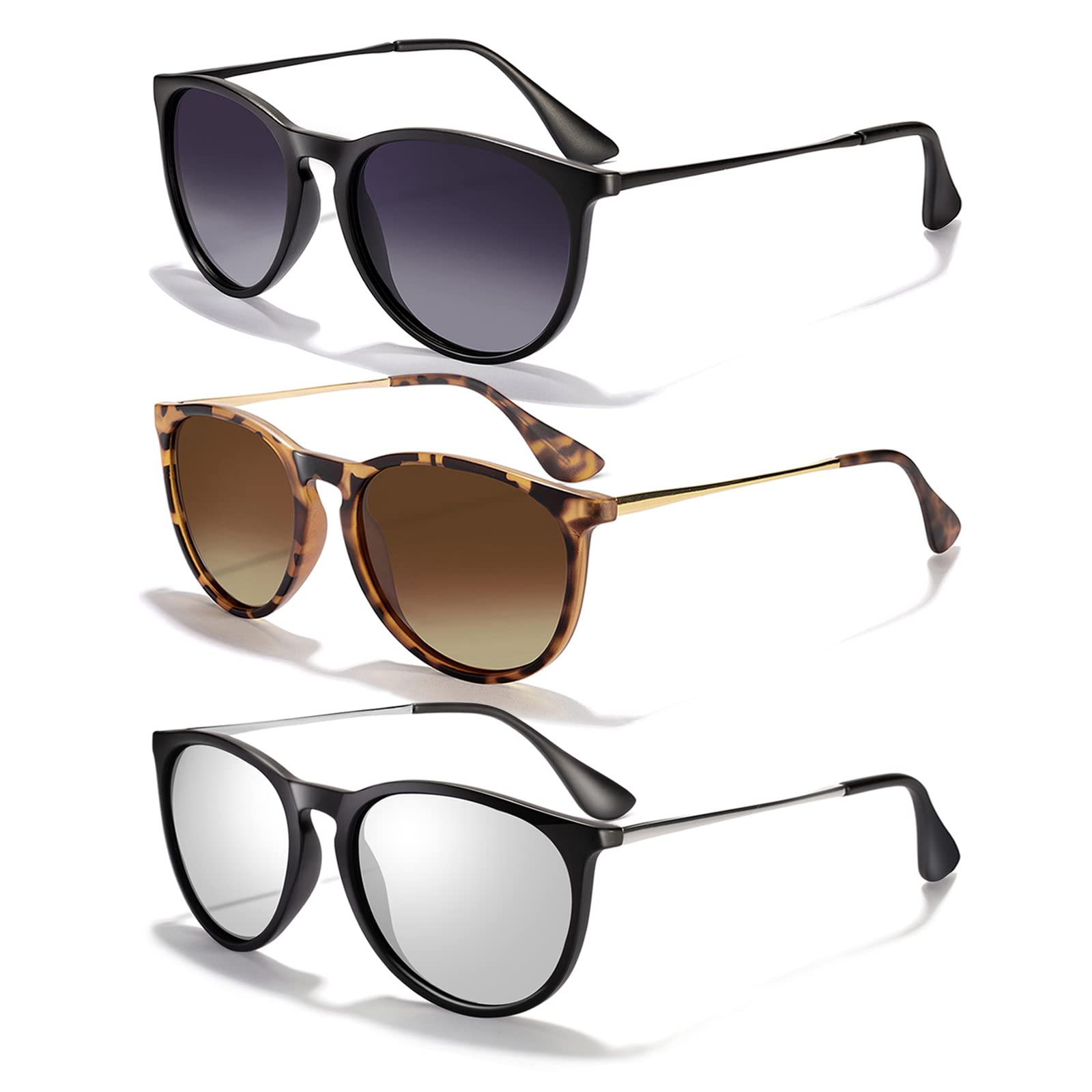 Foto 1 | Gafas De Sol Chbp Polarizadas Con Protección Uv400  Lente Redonda Retro - Venta Internacional.