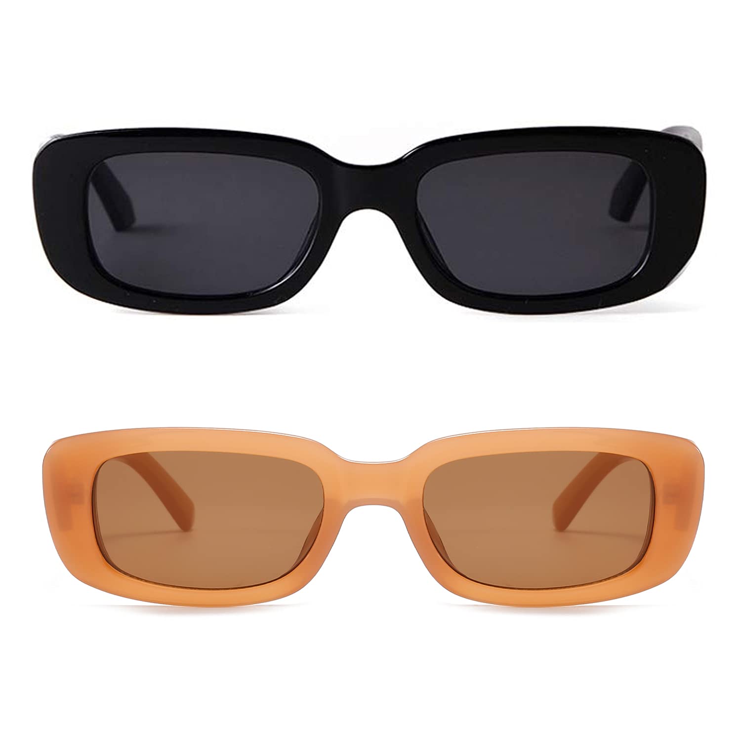 Foto 3 pulgar | Gafas De Sol Butaby Rectangle Retro Driving Uv400 Para Mujer  Color Negro - Venta Internacional.