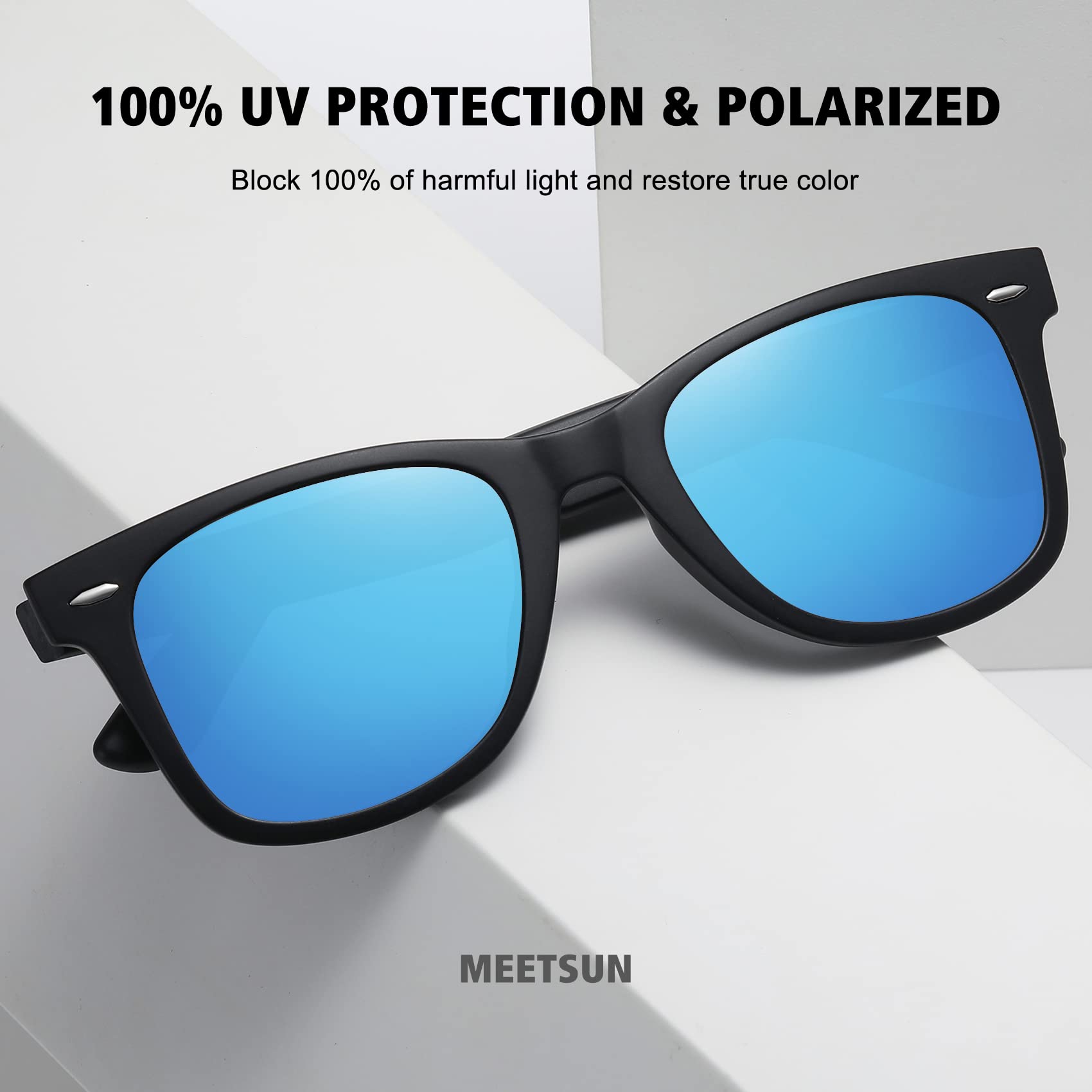 Foto 5 pulgar | Gafas De Sol Meetsun  Retro  Polarizadas  100% Protección Uv (paquete De 3) - Venta Internacional.