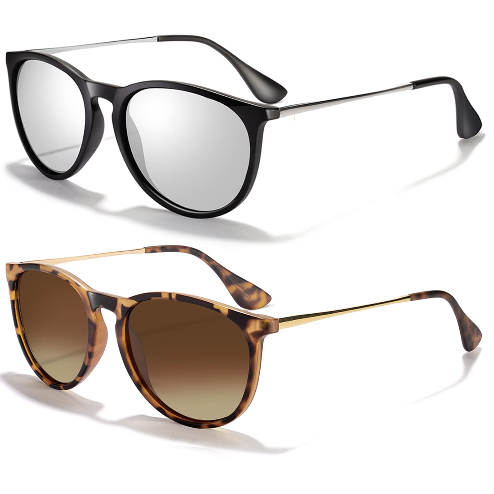 Foto 1 | Gafas De Sol Chbp Polarizadas Con Protección Uv400  Retro  Redondas - Venta Internacional.