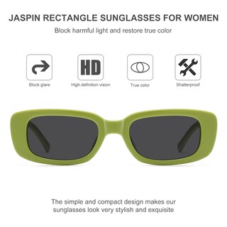 Foto 5 | Gafas De Sol Jaspin Y2k Rectangulares Uv400 Para Mujeres Y Hombres - Venta Internacional.
