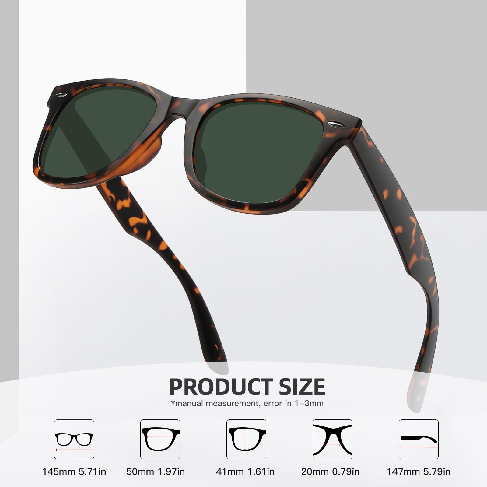 Foto 7 pulgar | Gafas De Sol Meetsun  Retro  Polarizadas  100% Protección Uv (paquete De 3) - Venta Internacional.