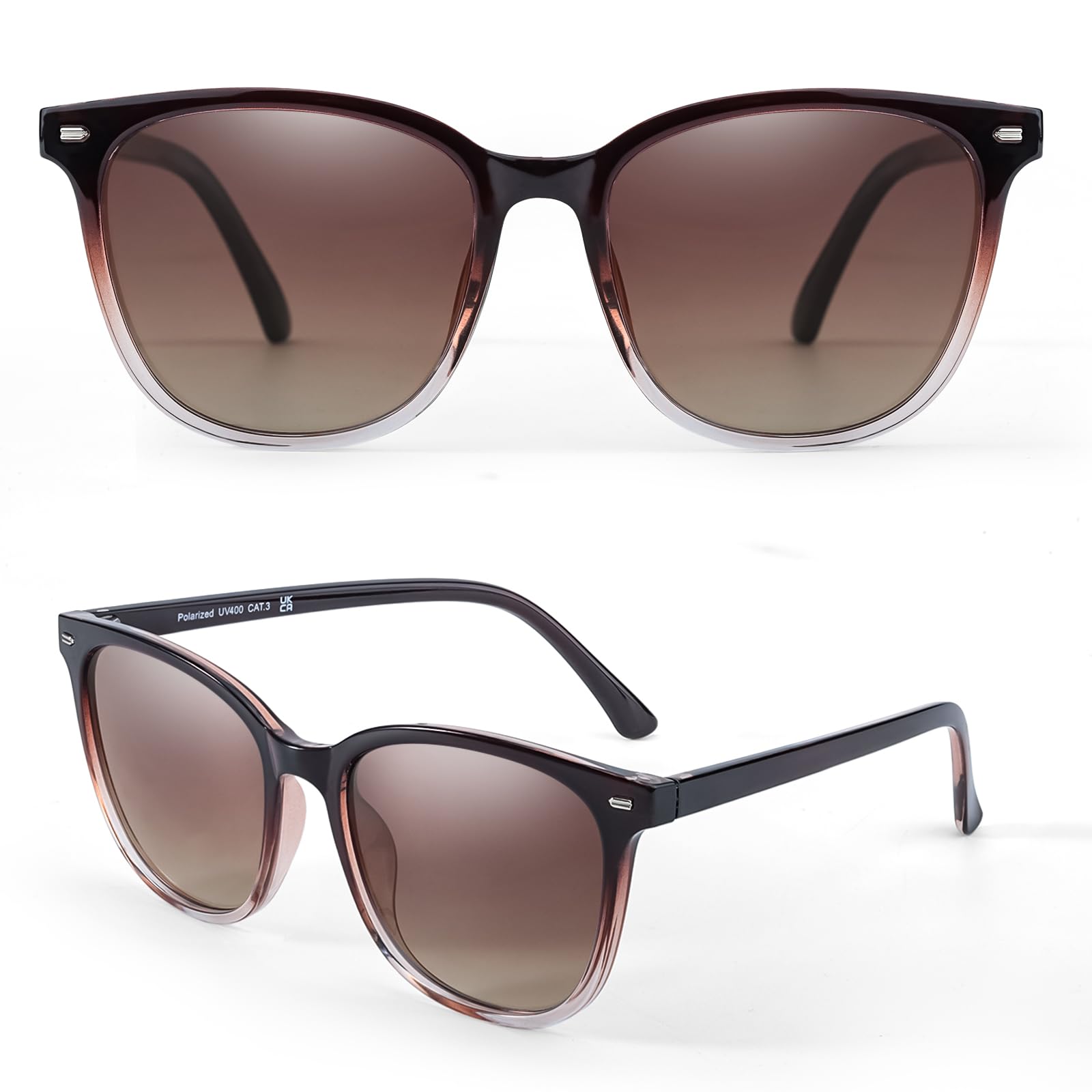 Foto 3 | Gafas De Sol Myiaur Polarizadas Cuadradas Con Espejo Para Mujer - Venta Internacional.