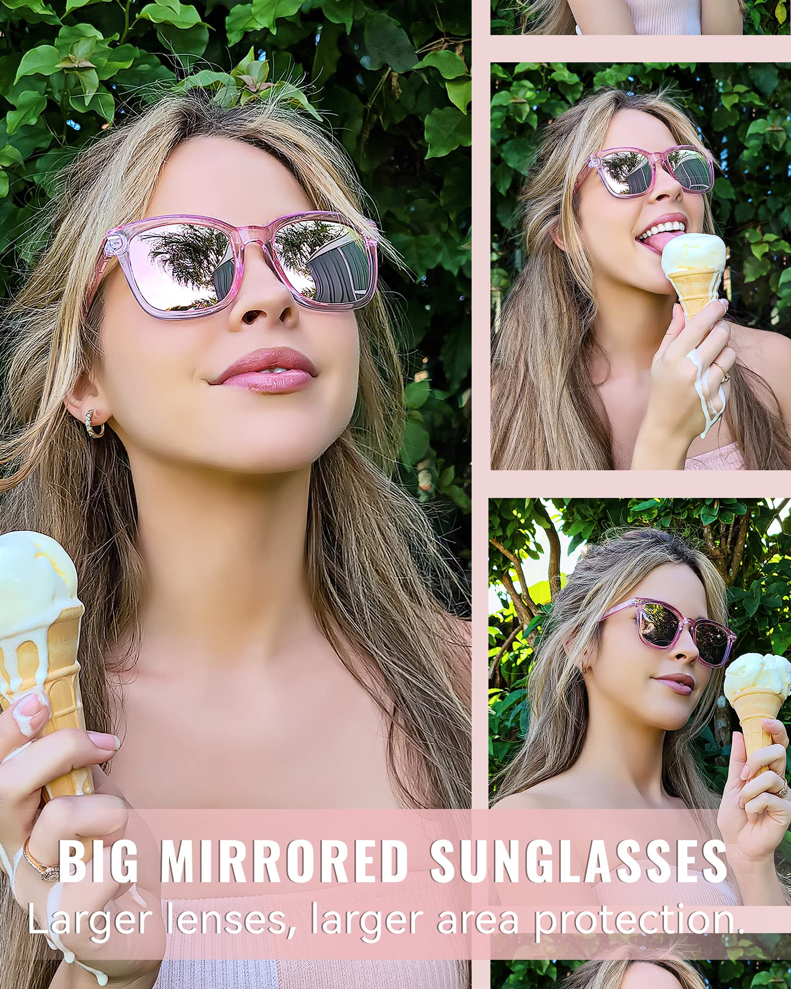 Foto 2 | Gafas De Sol Myiaur Big Trendy Polarized Uv400 Para Mujer - Venta Internacional.