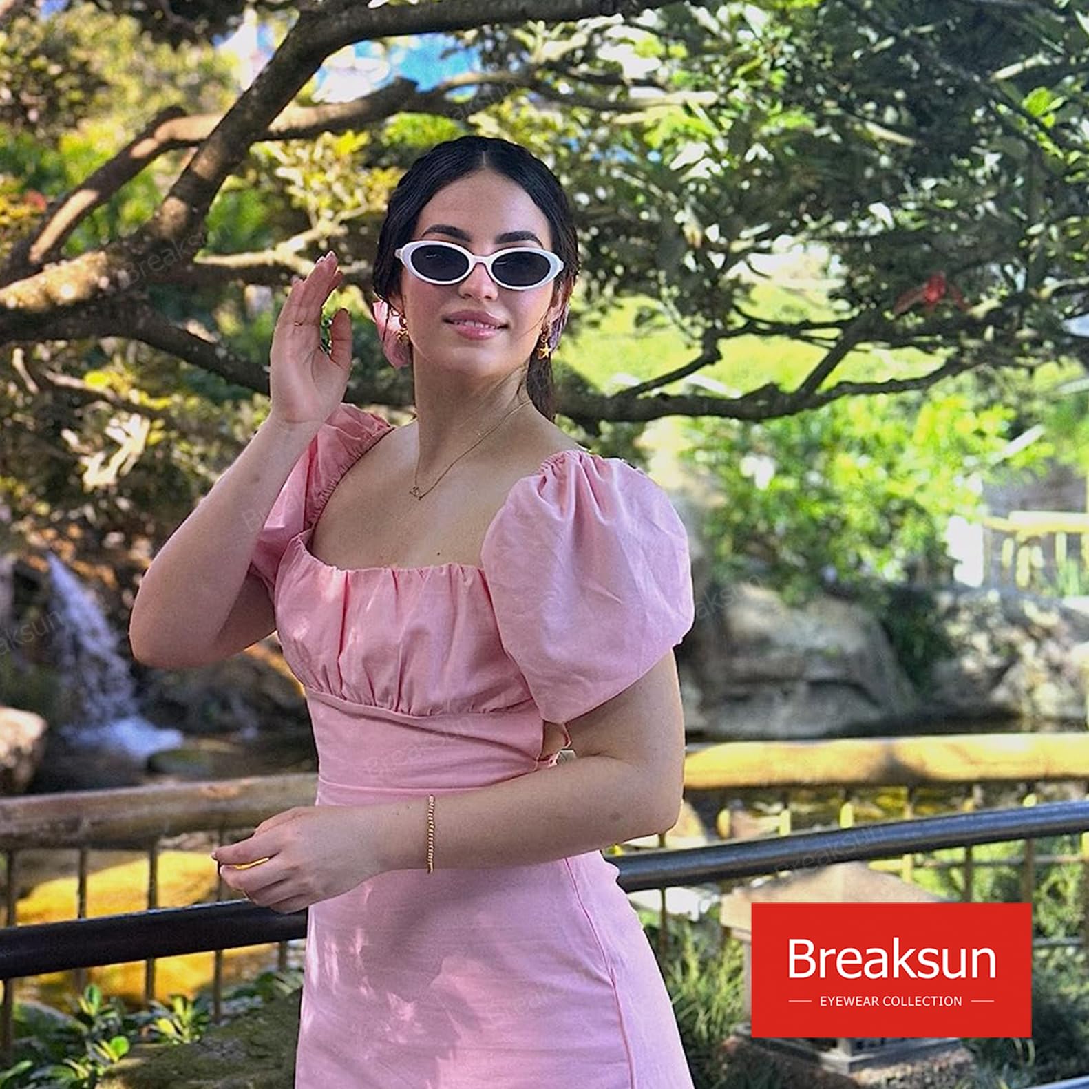 Foto 3 | Gafas De Sol Breaksun Retro Oval 90s Vintage Uv400 Para Mujer/hombre - Venta Internacional.