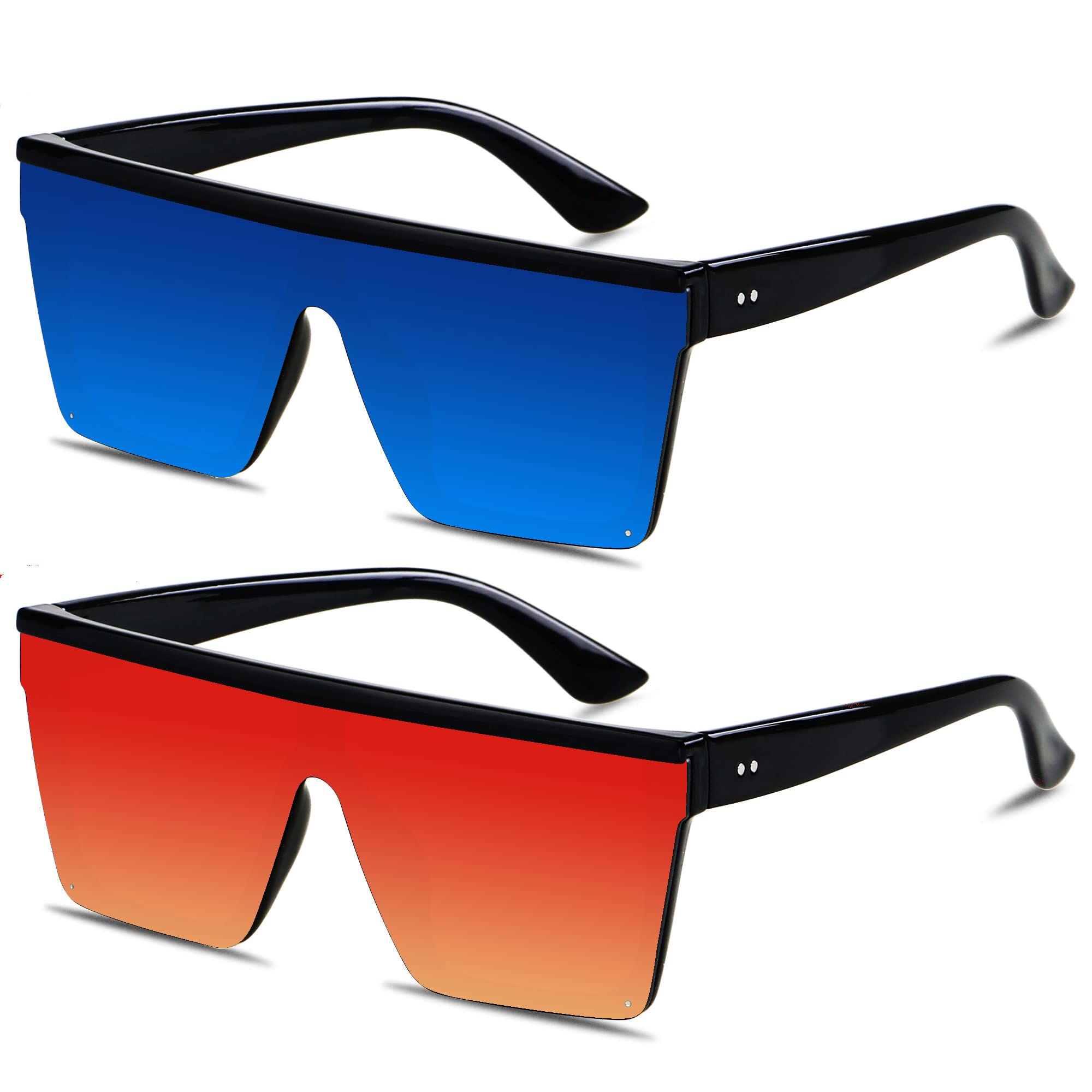 Foto 1 | Gafas De Sol Lyzoit Cuadradas De Gran Tamaño A La Moda Para Mujeres Y Hombres - Venta Internacional.