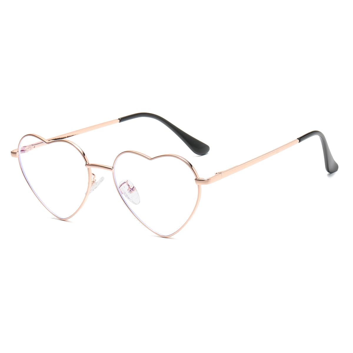 Foto 1 | Gafas De Sol Jovakit Polarized Heart Para Mujer Con Montura En Oro Rosa - Venta Internacional.