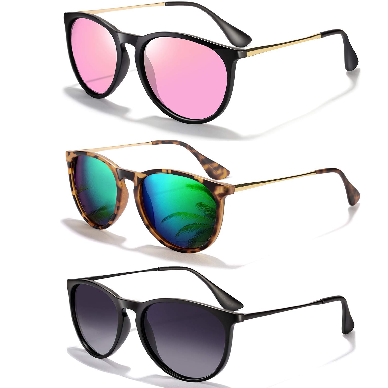 Foto 2 pulgar | Gafas De Sol Chbp Polarizadas Con Protección Uv400  Lente Redonda Retro - Venta Internacional.