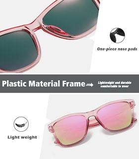 Foto 5 | Gafas De Sol Meetsun Polarized Trendy Retro Pink Para Mujeres Y Hombres - Venta Internacional.