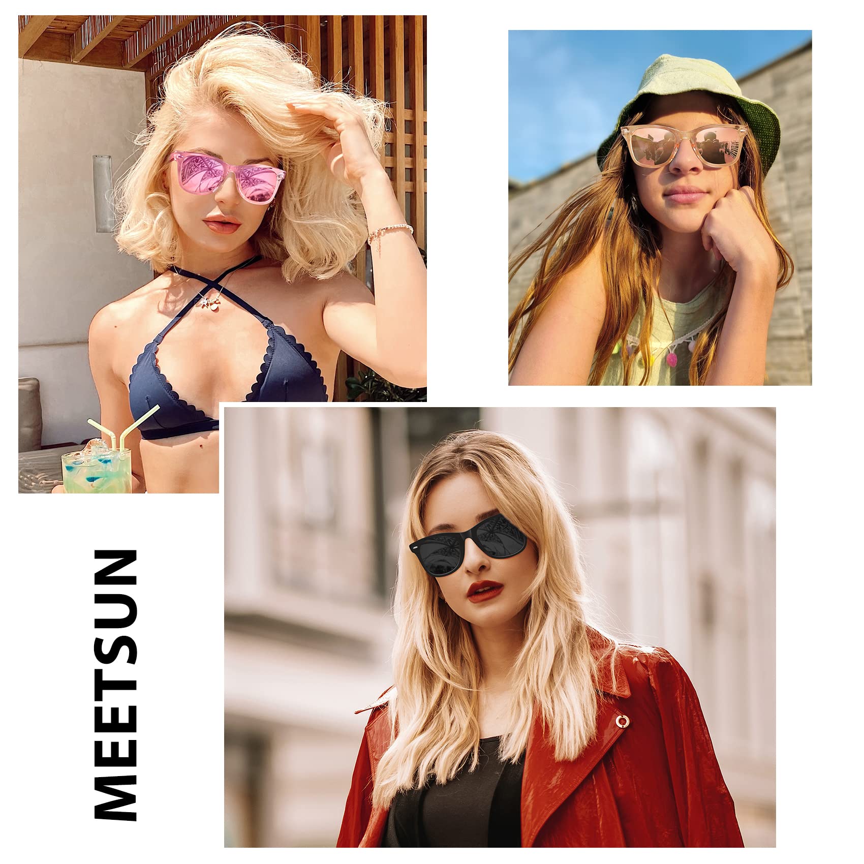 Foto 3 pulgar | Gafas De Sol Meetsun  Retro  Polarizadas  100% Protección Uv (paquete De 3) - Venta Internacional.