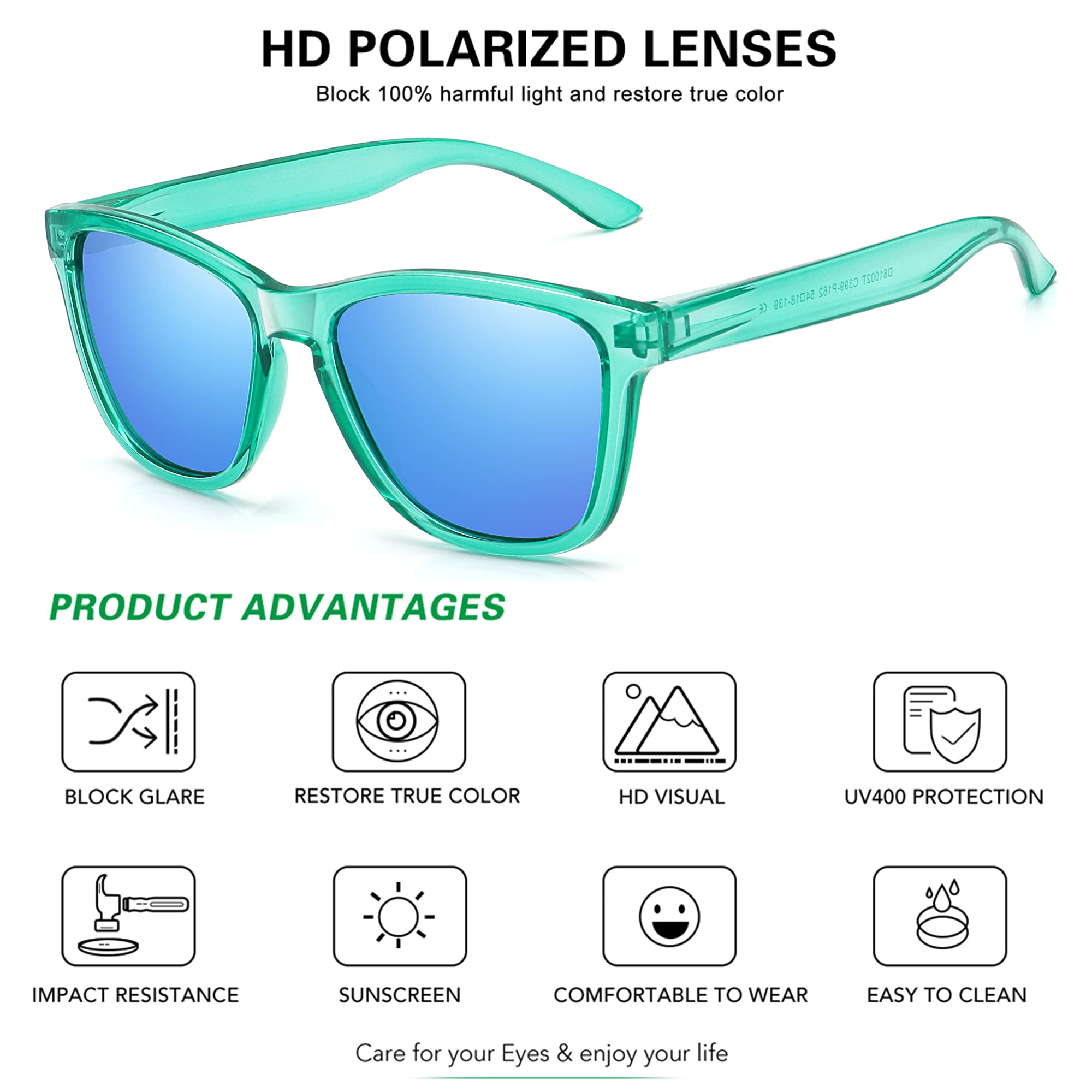 Foto 4 pulgar | Gafas De Sol Meetsun Classic Retro Designer Polarizadas 99% Uv - Venta Internacional.