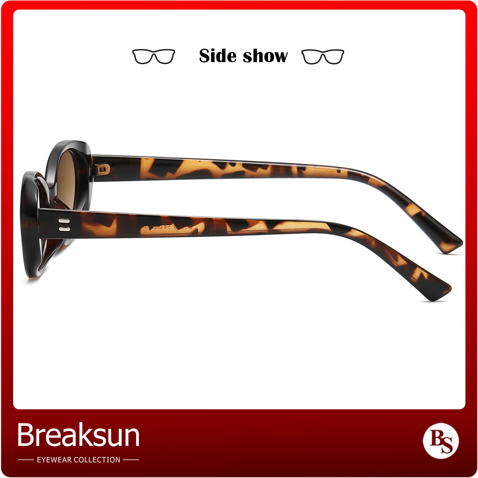 Foto 6 pulgar | Gafas De Sol Breaksun Retro Oval 90s Vintage Para Mujer Y Hombre - Venta Internacional.