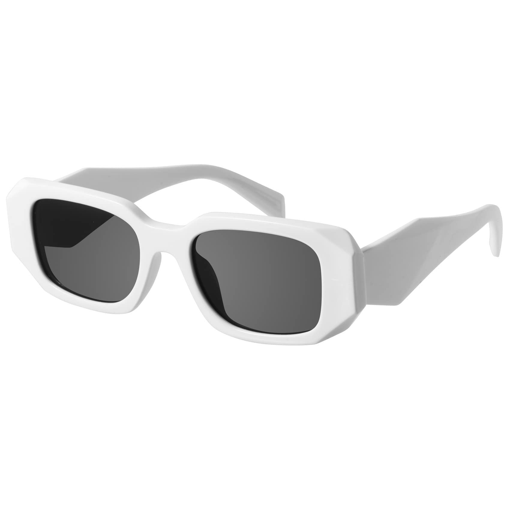 Foto 1 | Gafas De Sol Mosanana Trendy Rectangle Creamy White Para Mujer Y Hombre - Venta Internacional.