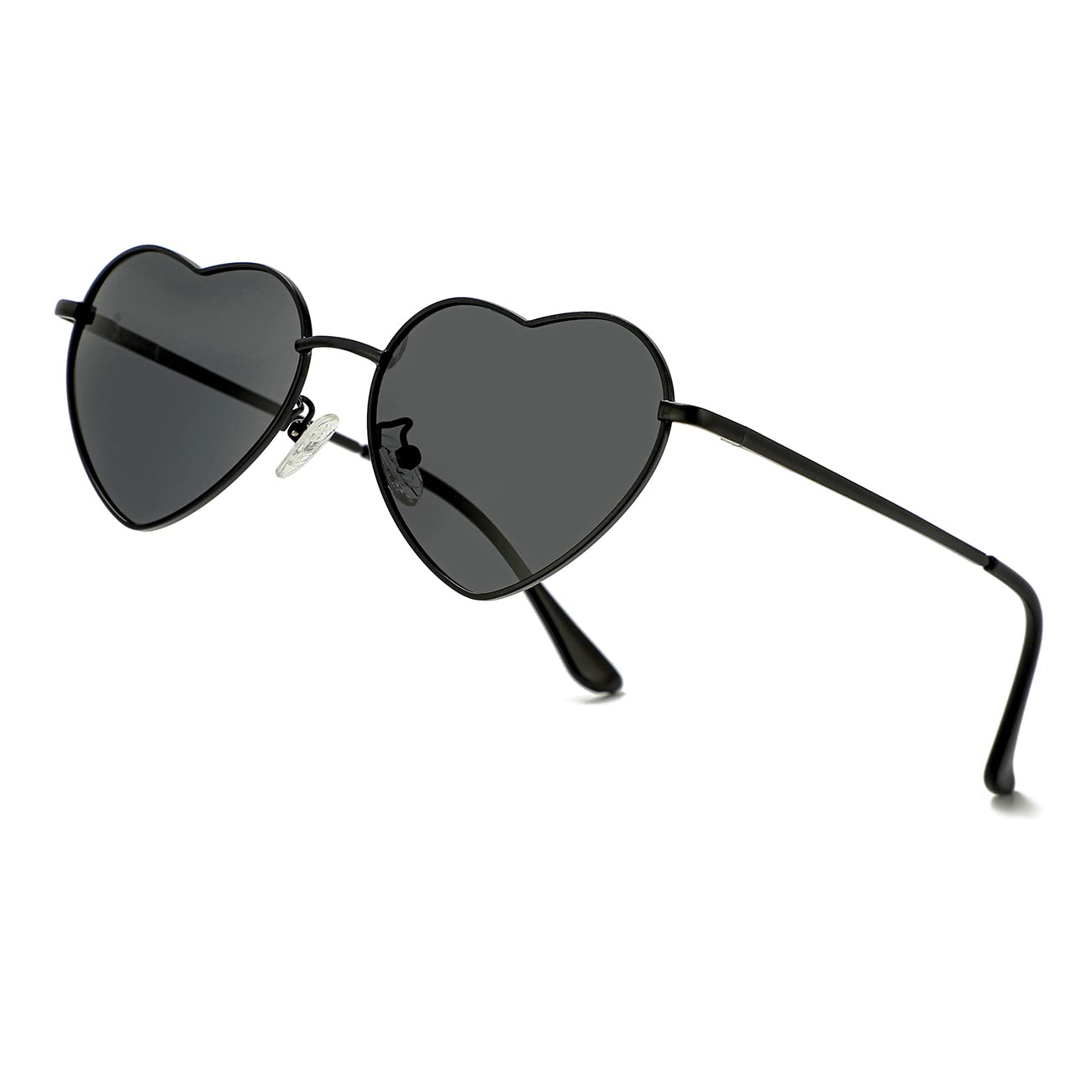 Foto 2 pulgar | Gafas De Sol Jovakit Polarized Heart Para Mujer Negro/gris - Venta Internacional.