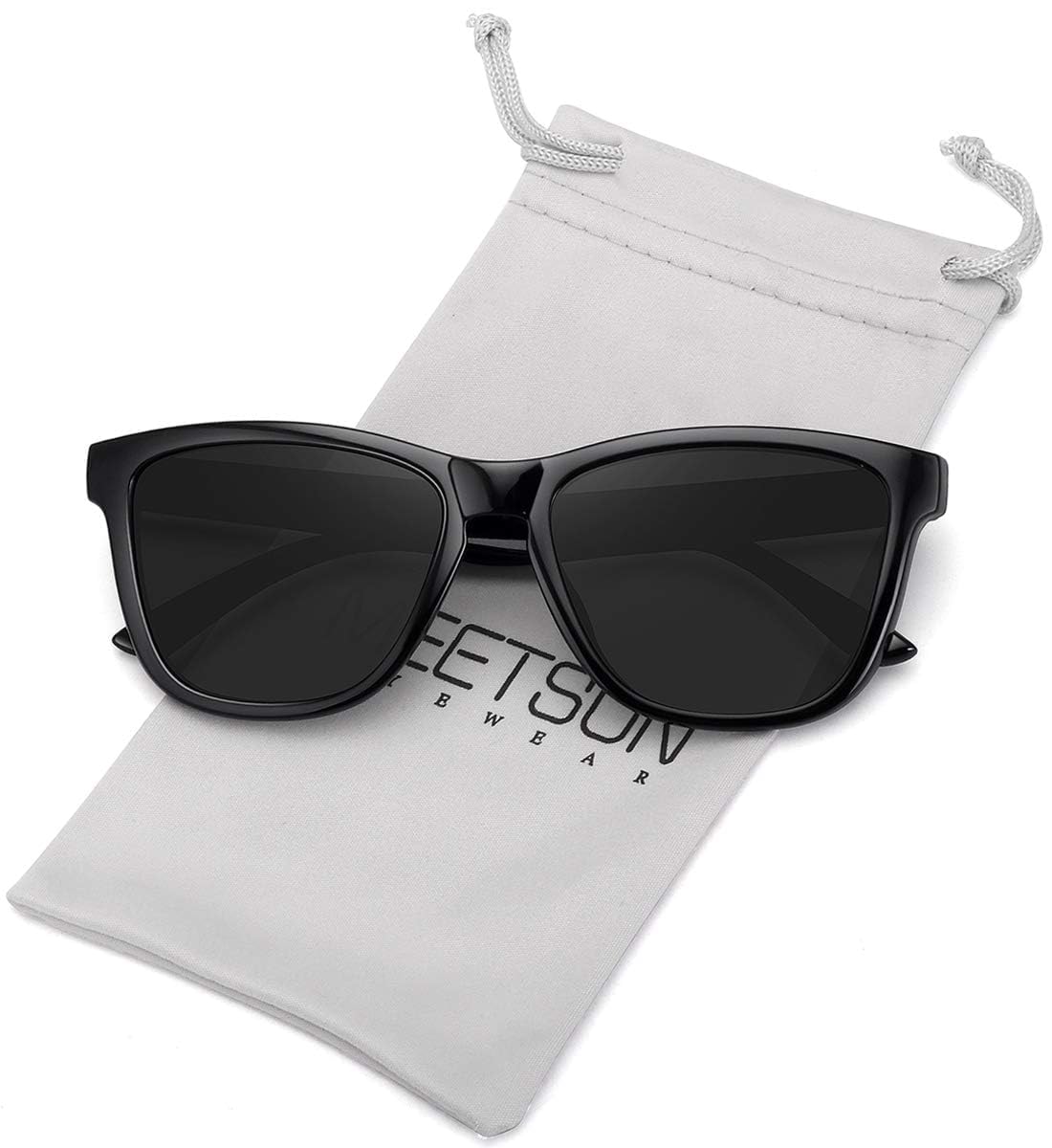Foto 6 | Gafas De Sol Meetsun Classic Retro Designer Polarizadas Negras - Venta Internacional.