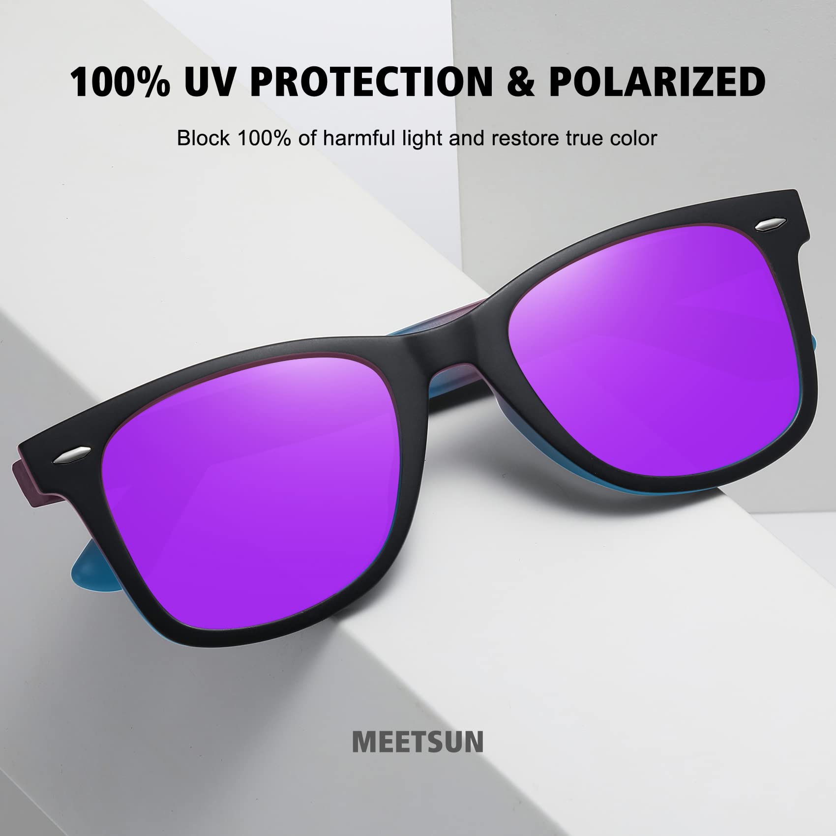 Foto 5 pulgar | Gafas De Sol Meetsun Retro Polarizadas Uv400  Paquete De 3 Para Mujeres Y Hombres - Venta Internacional.