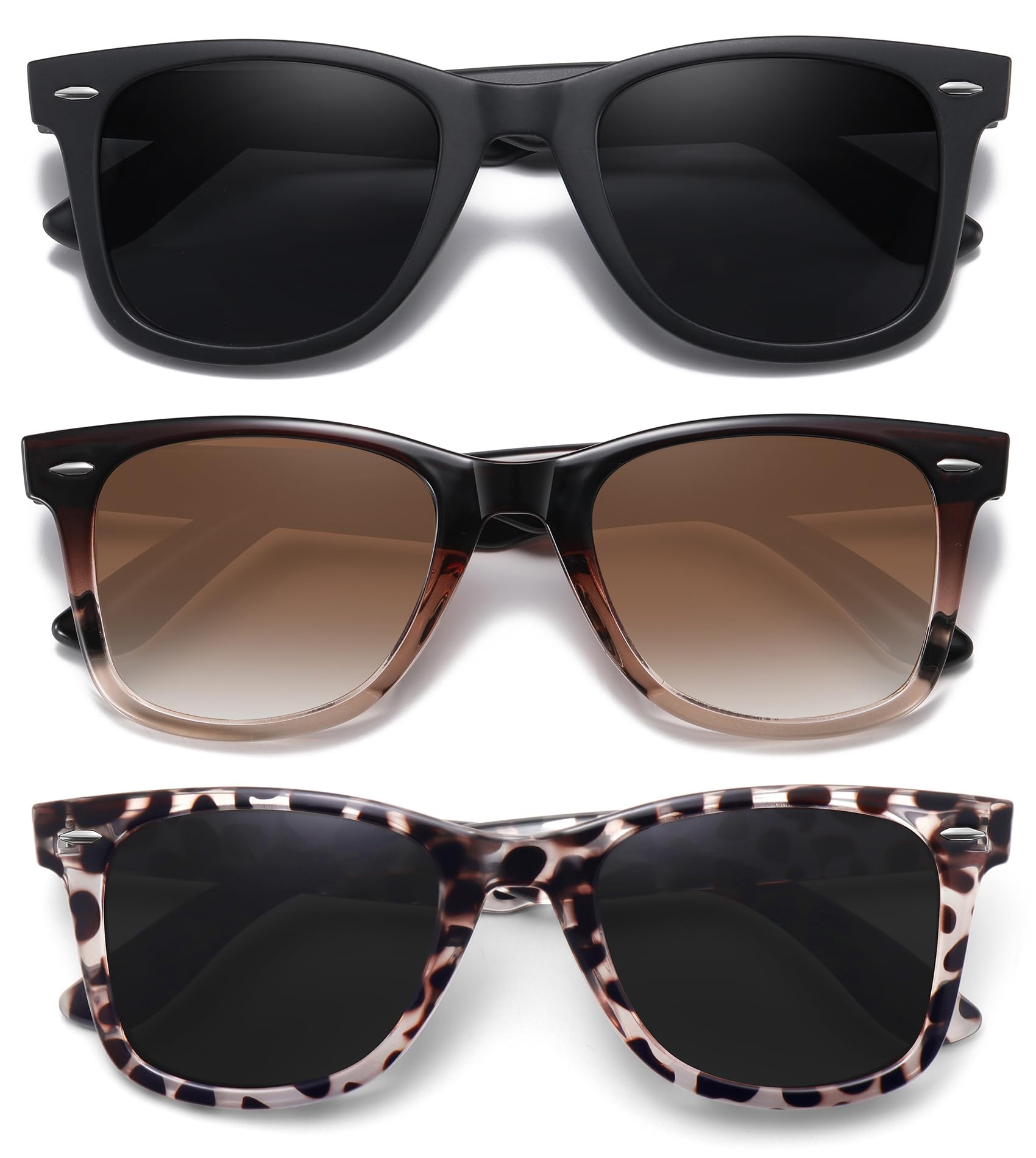 Foto 2 pulgar | Gafas De Sol Meetsun  Retro  Polarizadas  100% Protección Uv (paquete De 3) - Venta Internacional.