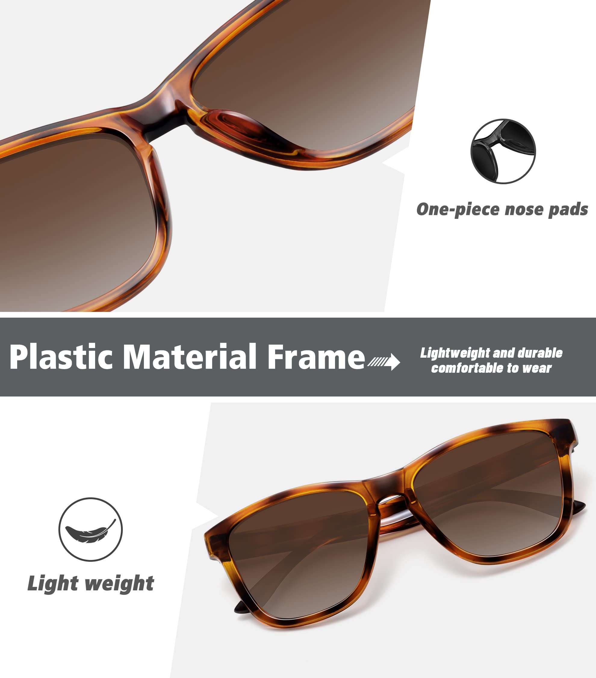 Foto 6 pulgar | Gafas De Sol Meetsun Polarized Trendy Classic Retro Brown - Venta Internacional.