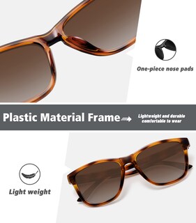 Foto 5 | Gafas De Sol Meetsun Polarized Trendy Classic Retro Brown - Venta Internacional.