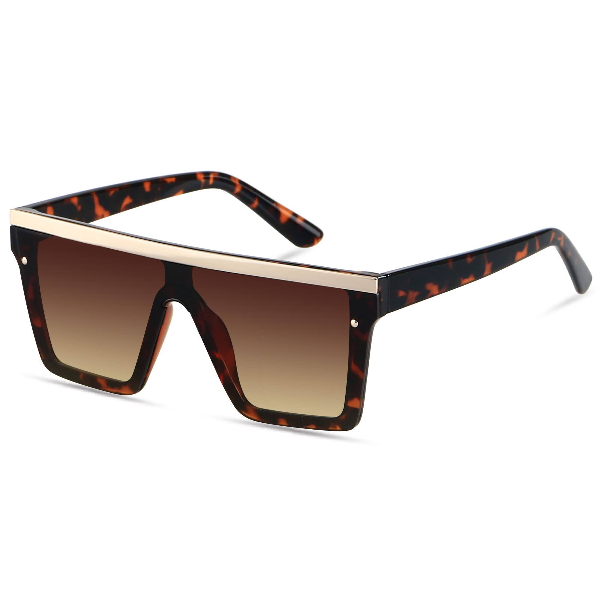 Foto 2 pulgar | Gafas De Sol Lyzoit Cuadradas De Gran Tamaño Para Mujer Y Hombre Uv400 - Venta Internacional.