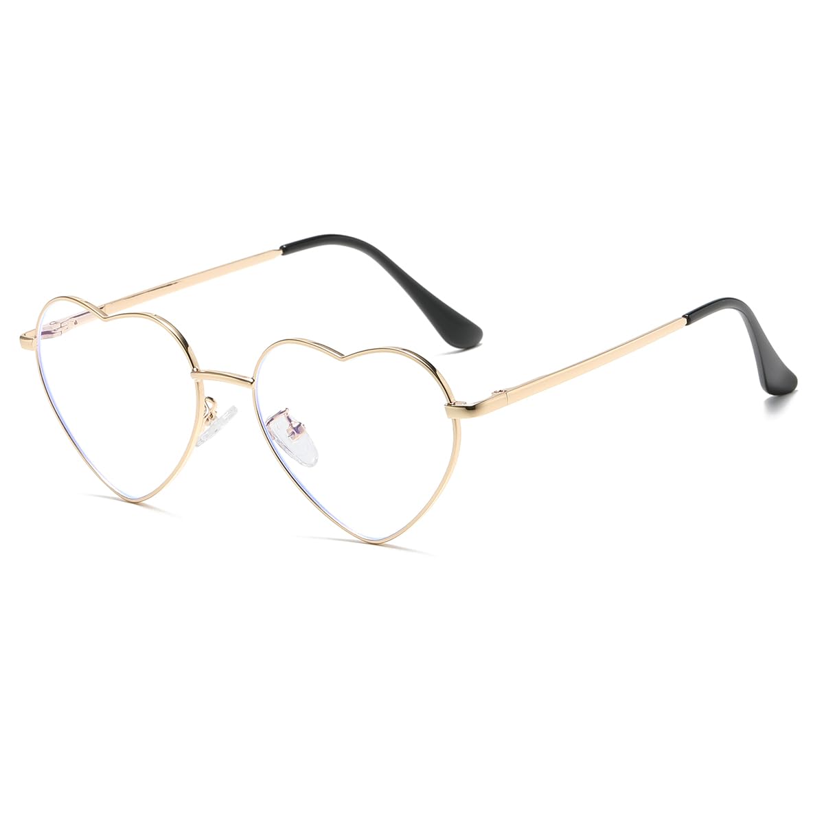Foto 2 pulgar | Gafas De Sol Jovakit Polarized Heart Para Mujer Con Montura Dorada - Venta Internacional.