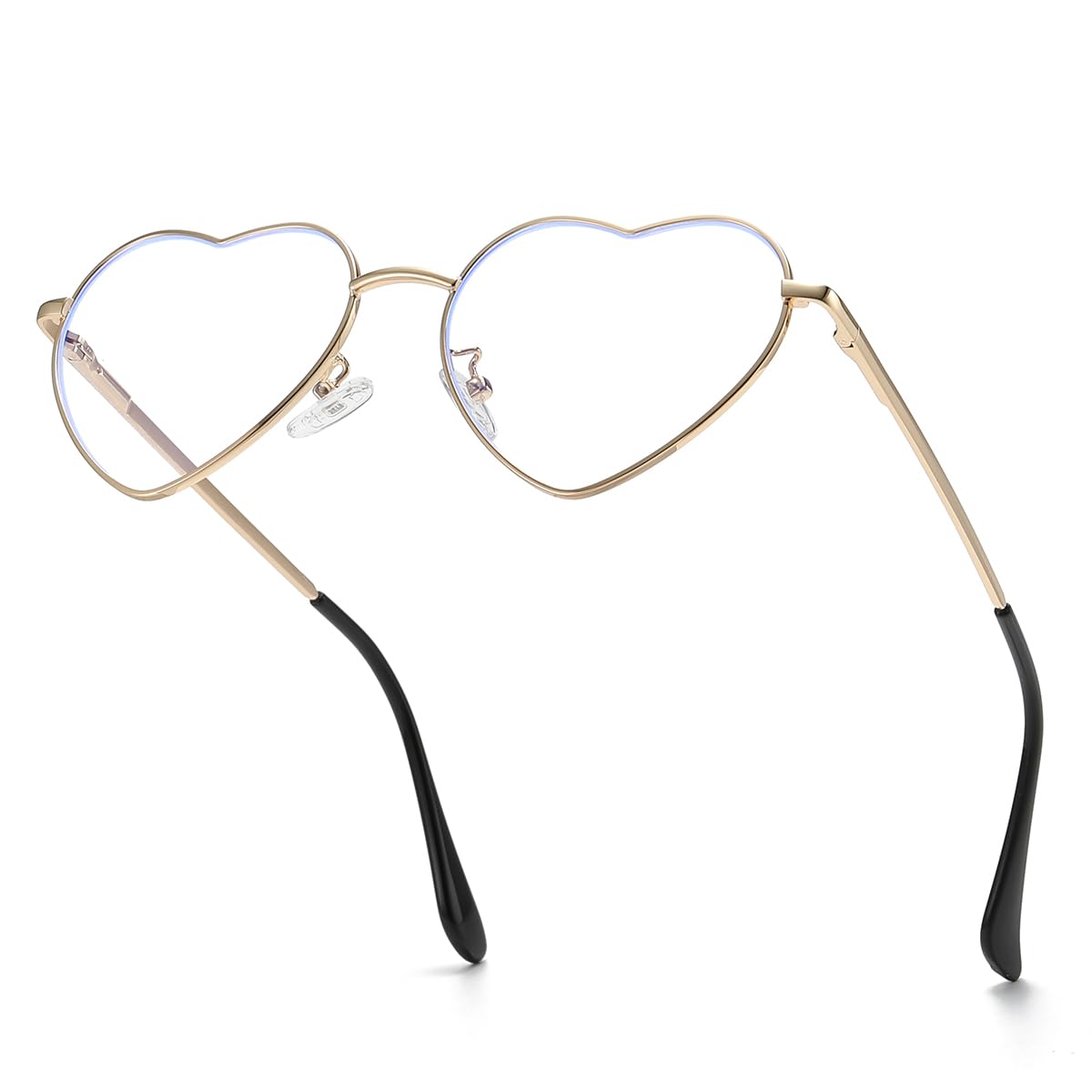 Foto 4 pulgar | Gafas De Sol Jovakit Polarized Heart Para Mujer Con Montura Dorada - Venta Internacional.