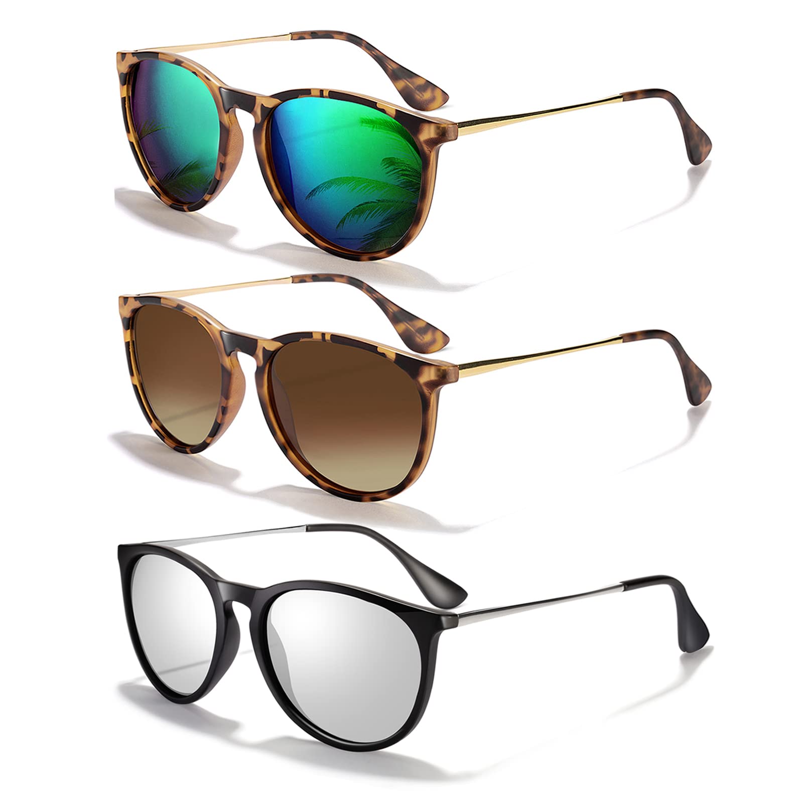 Foto 1 | Gafas De Sol Chbp Polarizadas Con Protección Uv400  Retro  Redondas - Venta Internacional.