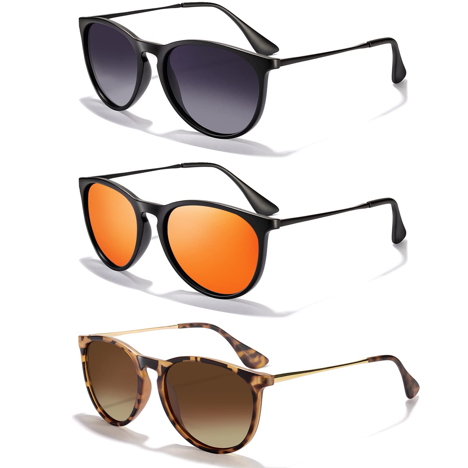 Foto 1 | Gafas De Sol Chbp Polarizadas Con Protección Uv400  Lente Redonda Retro - Venta Internacional.