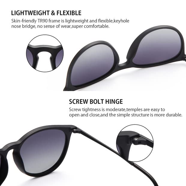 Foto 5 | Gafas De Sol Chbp Polarizadas Con Protección Uv400  Lente Redonda Retro - Venta Internacional.