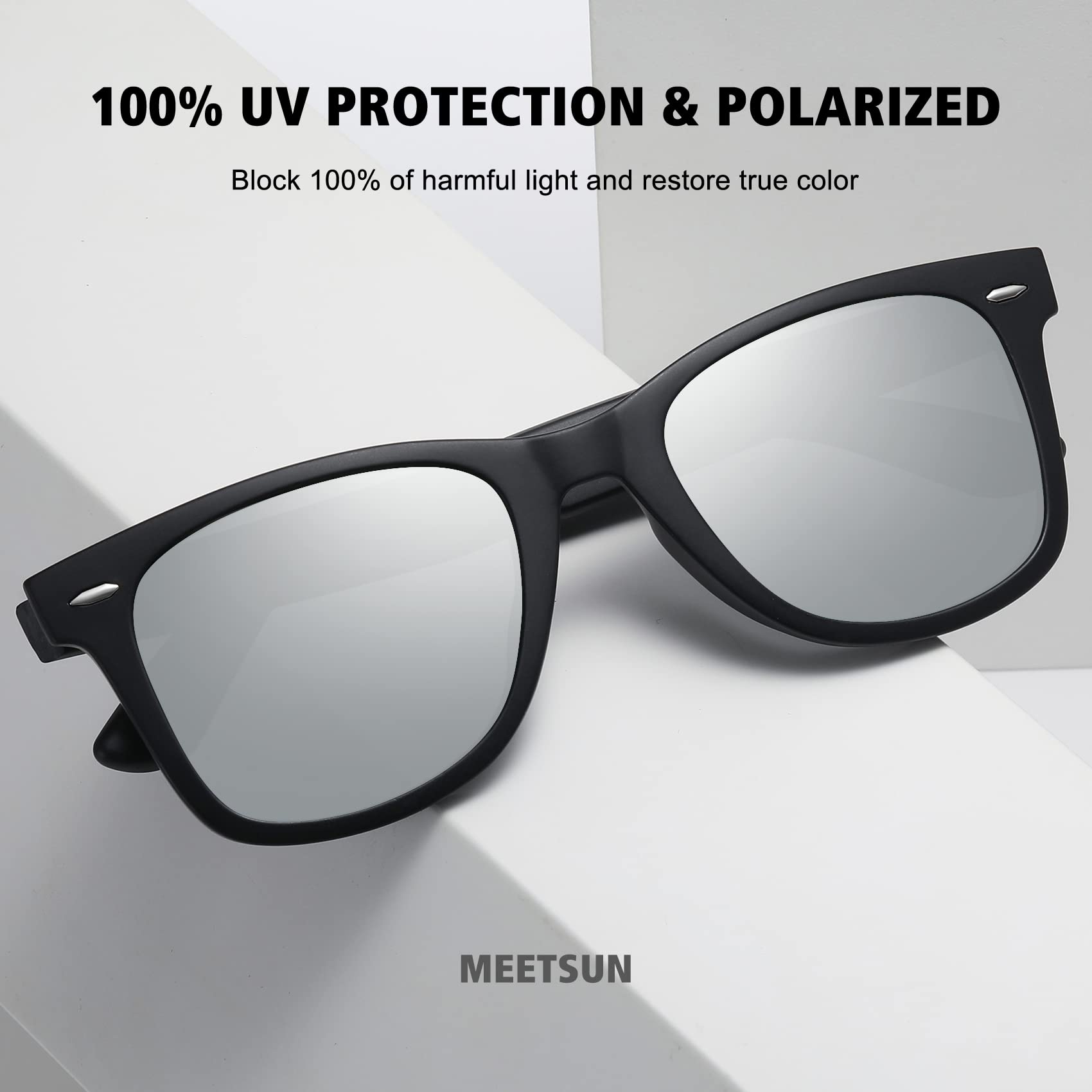Foto 5 pulgar | Gafas De Sol Meetsun  Retro  Polarizadas  100% Protección Uv (paquete De 3) - Venta Internacional.