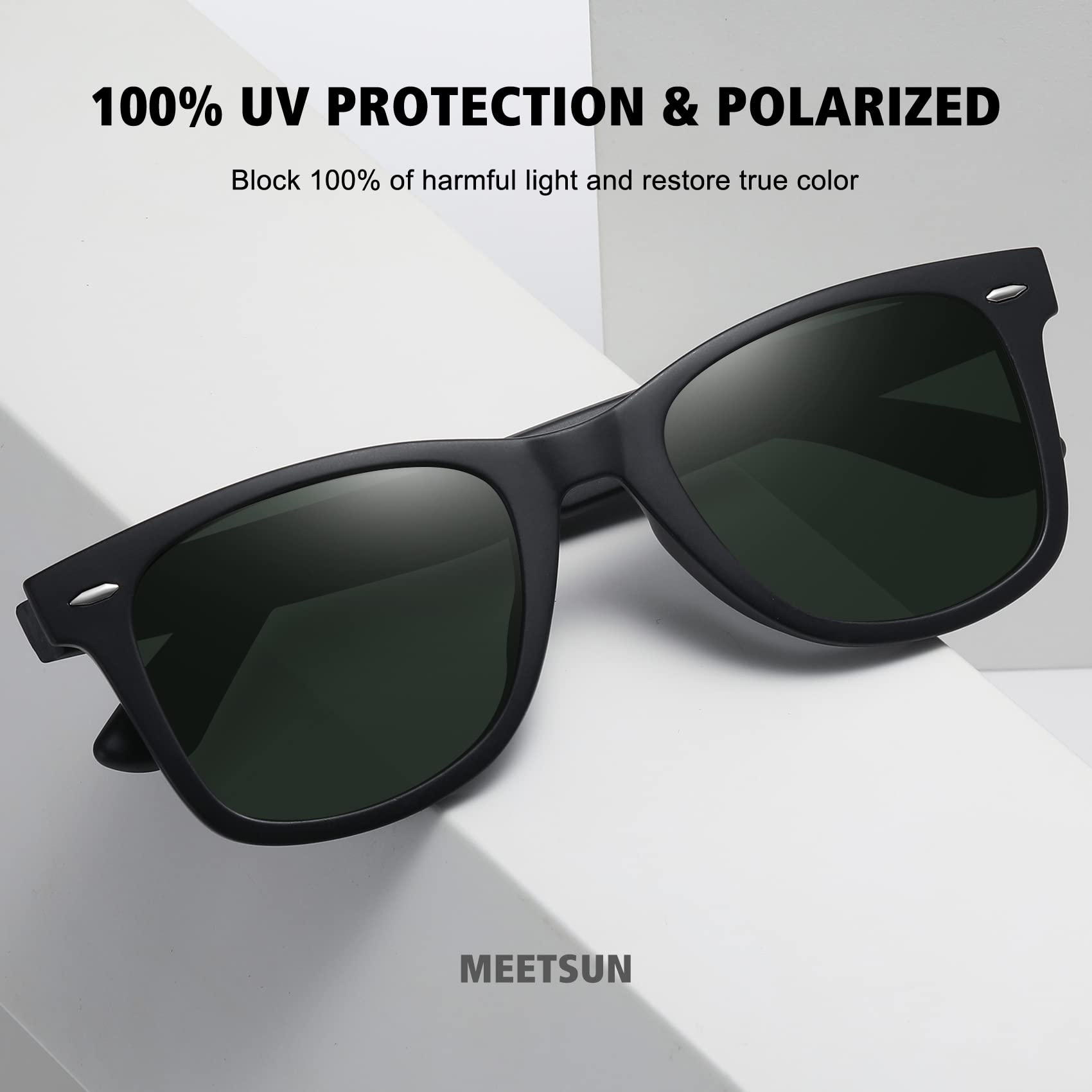 Foto 6 pulgar | Gafas De Sol Meetsun  Retro  Polarizadas  100% Protección Uv (paquete De 3) - Venta Internacional.
