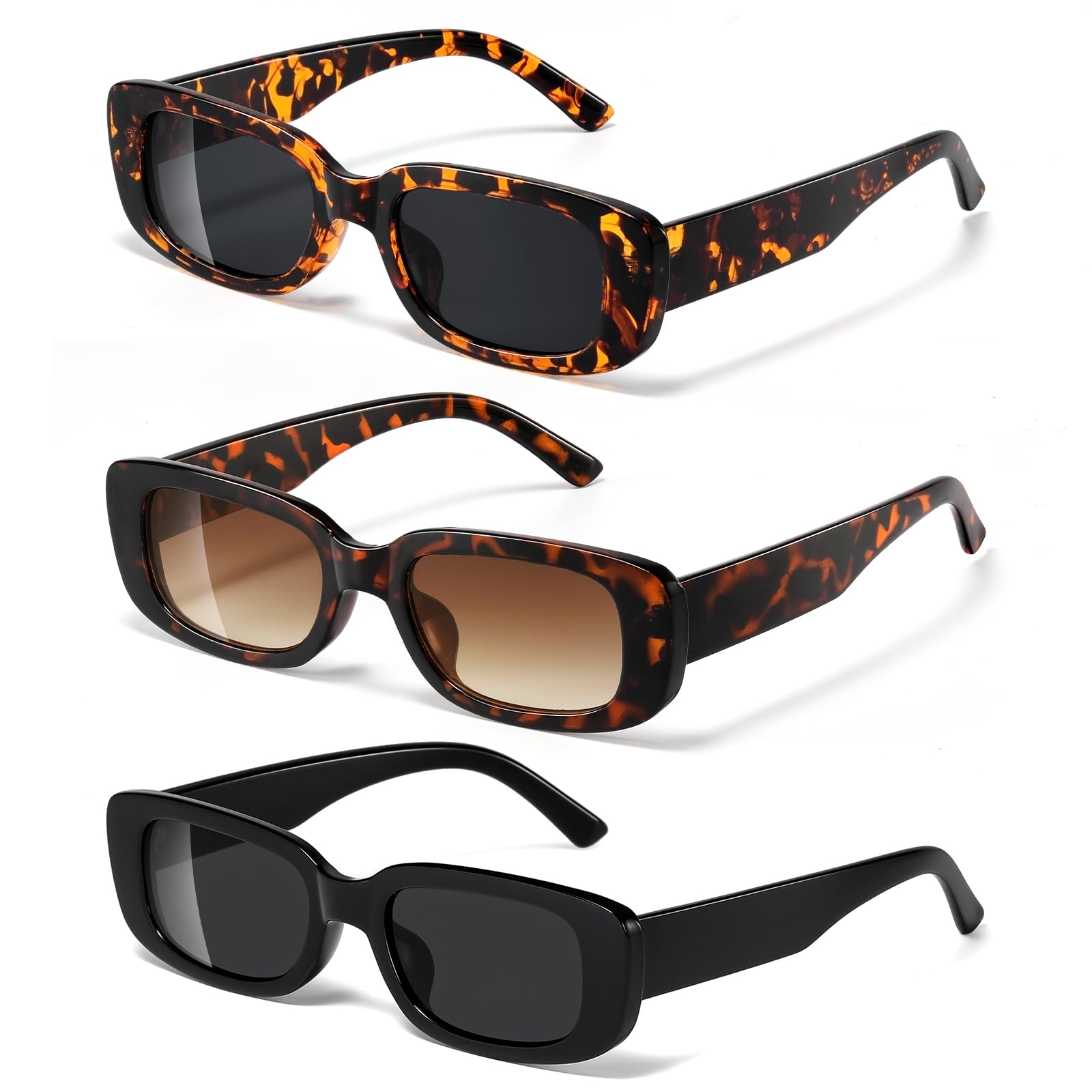 Foto 2 pulgar | Gafas De Sol Jaspin Rectangle Y2k Retro 90s Uv400 Para Mujeres Y Hombres - Venta Internacional.