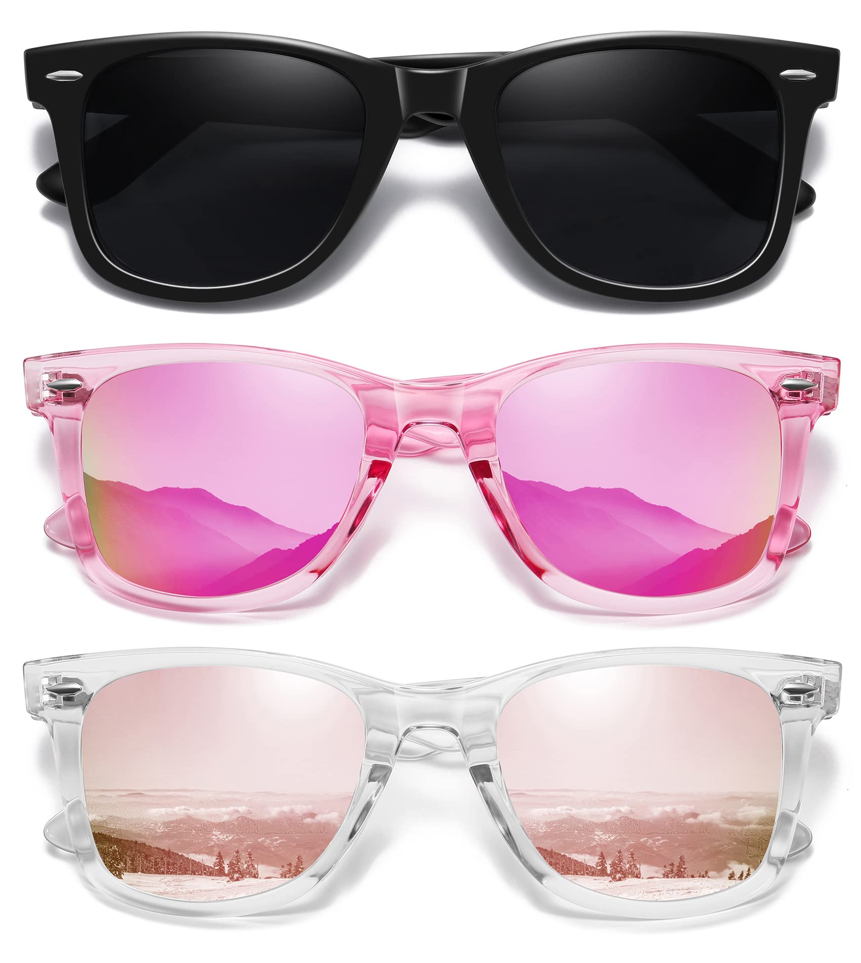 Foto 2 pulgar | Gafas De Sol Meetsun  Retro  Polarizadas  100% Protección Uv (paquete De 3) - Venta Internacional.