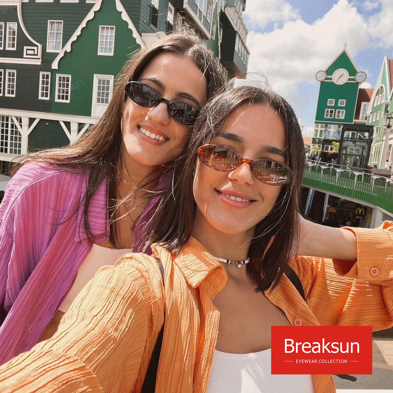 Foto 5 pulgar | Gafas De Sol Breaksun Retro Oval 90s Vintage Uv400 Para Mujeres Y Hombres - Venta Internacional.