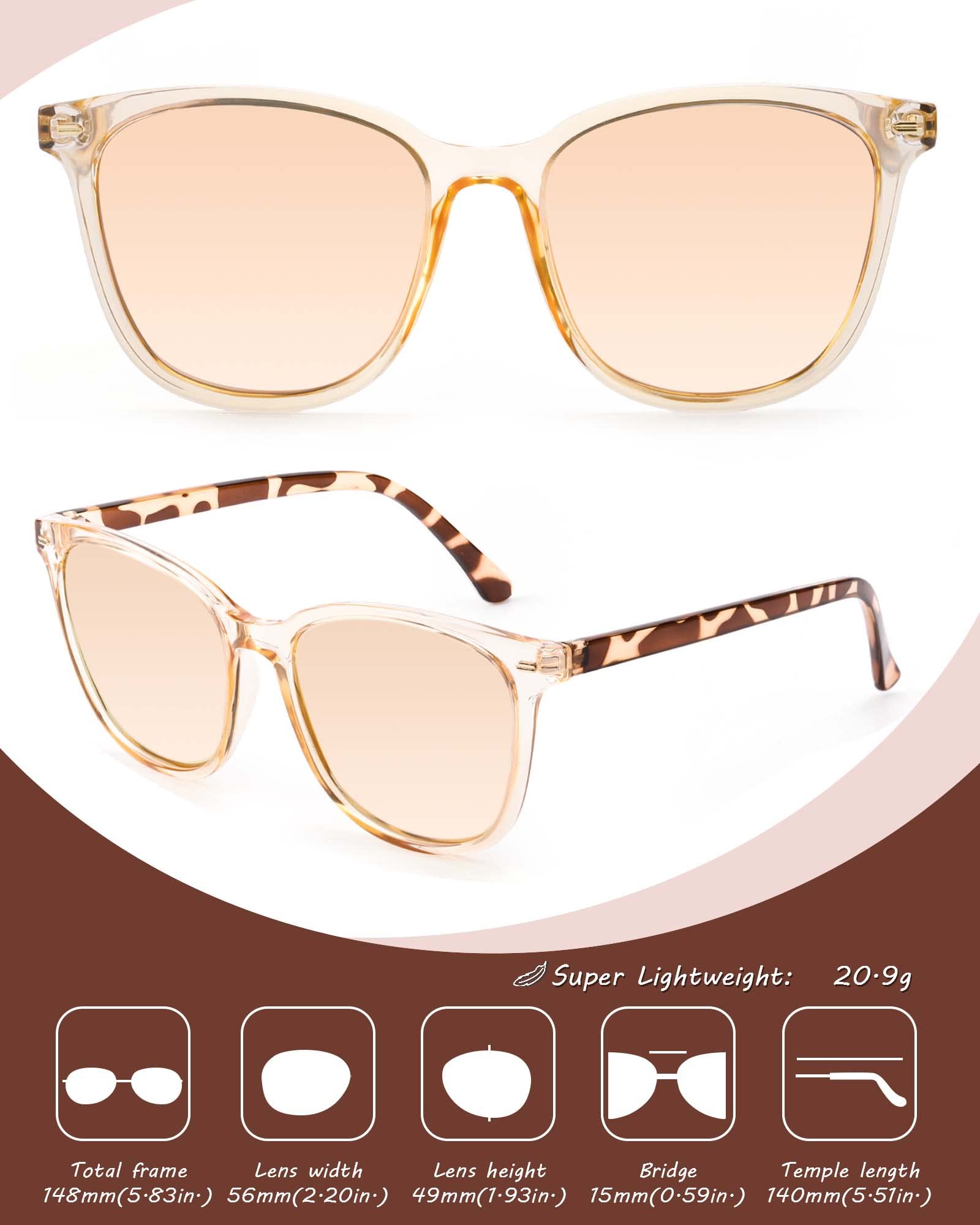 Foto 4 pulgar | Gafas De Sol Myiaur Polarizadas Cuadradas Con Espejo Para Mujer - Venta Internacional.