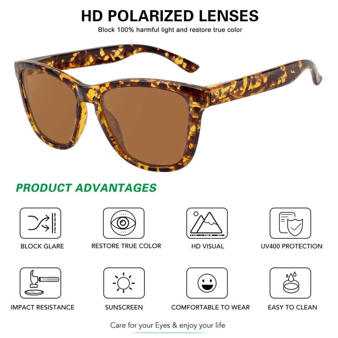 Foto 4 pulgar | Gafas De Sol Meetsun Classic Retro Designer Polarizadas 54 Mm - Venta Internacional.