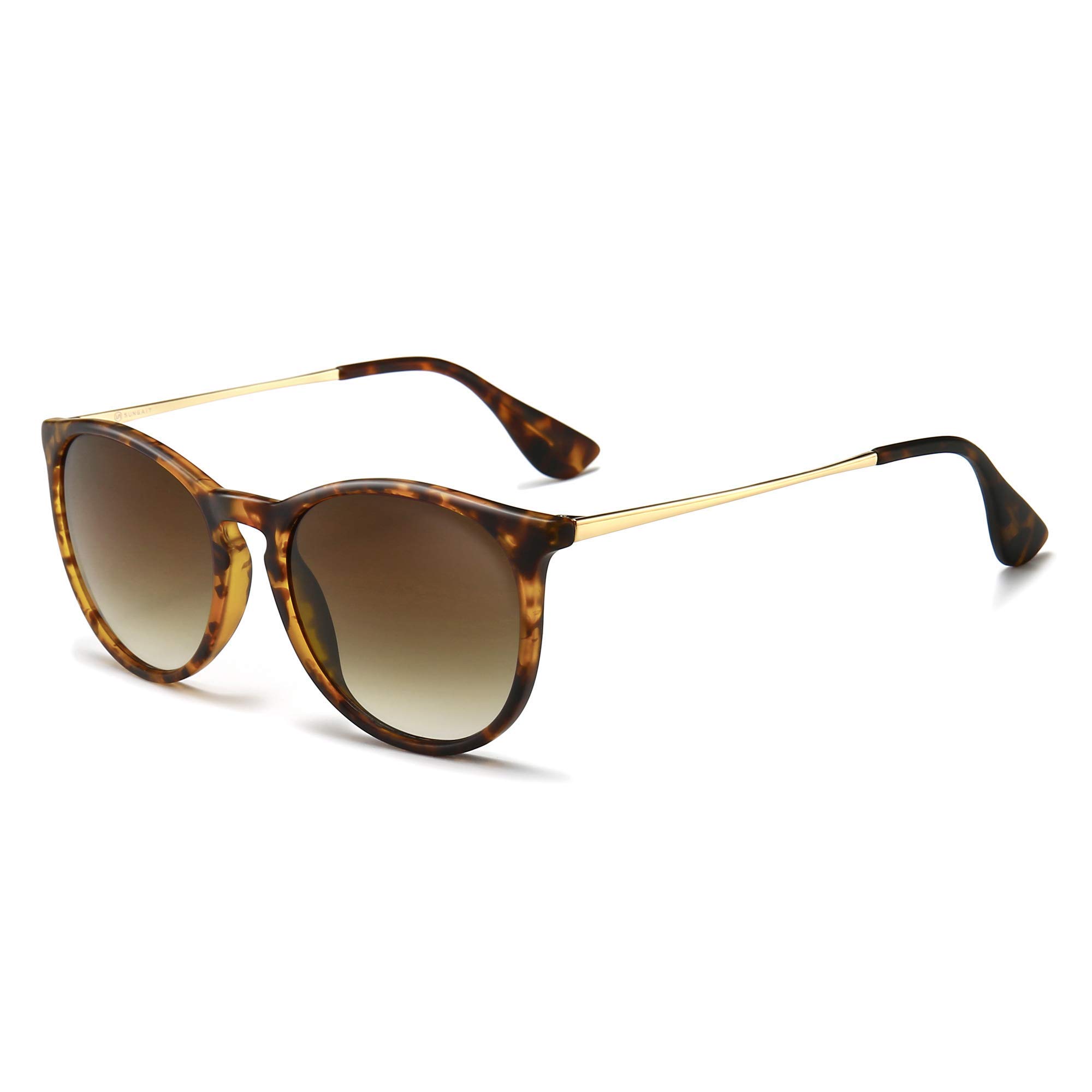 Foto 2 pulgar | Gafas De Sol Sungait Vintage Round Para Mujer Y Hombre  Color Ámbar Y Marrón - Venta Internacional.