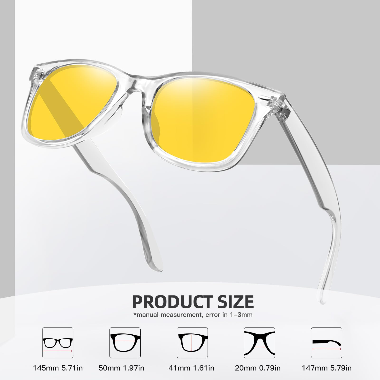 Foto 5 pulgar | Gafas De Sol Meetsun Classic Retro Square Polarizadas Uv400 - Venta Internacional.