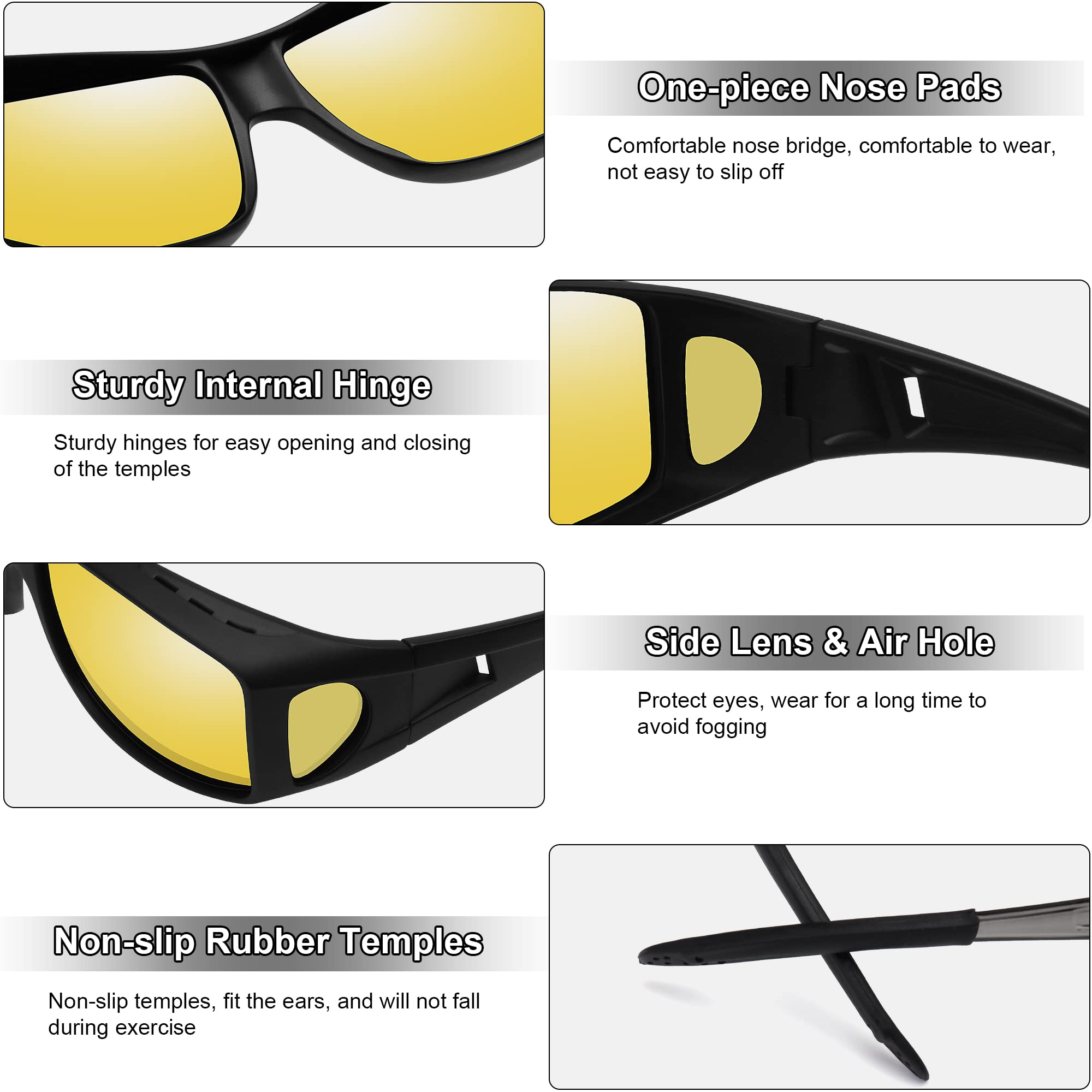 Foto 4 pulgar | Gafas De Sol Fit Over Glasses Meetsun Z1 Polarizadas Uv400 - Venta Internacional.