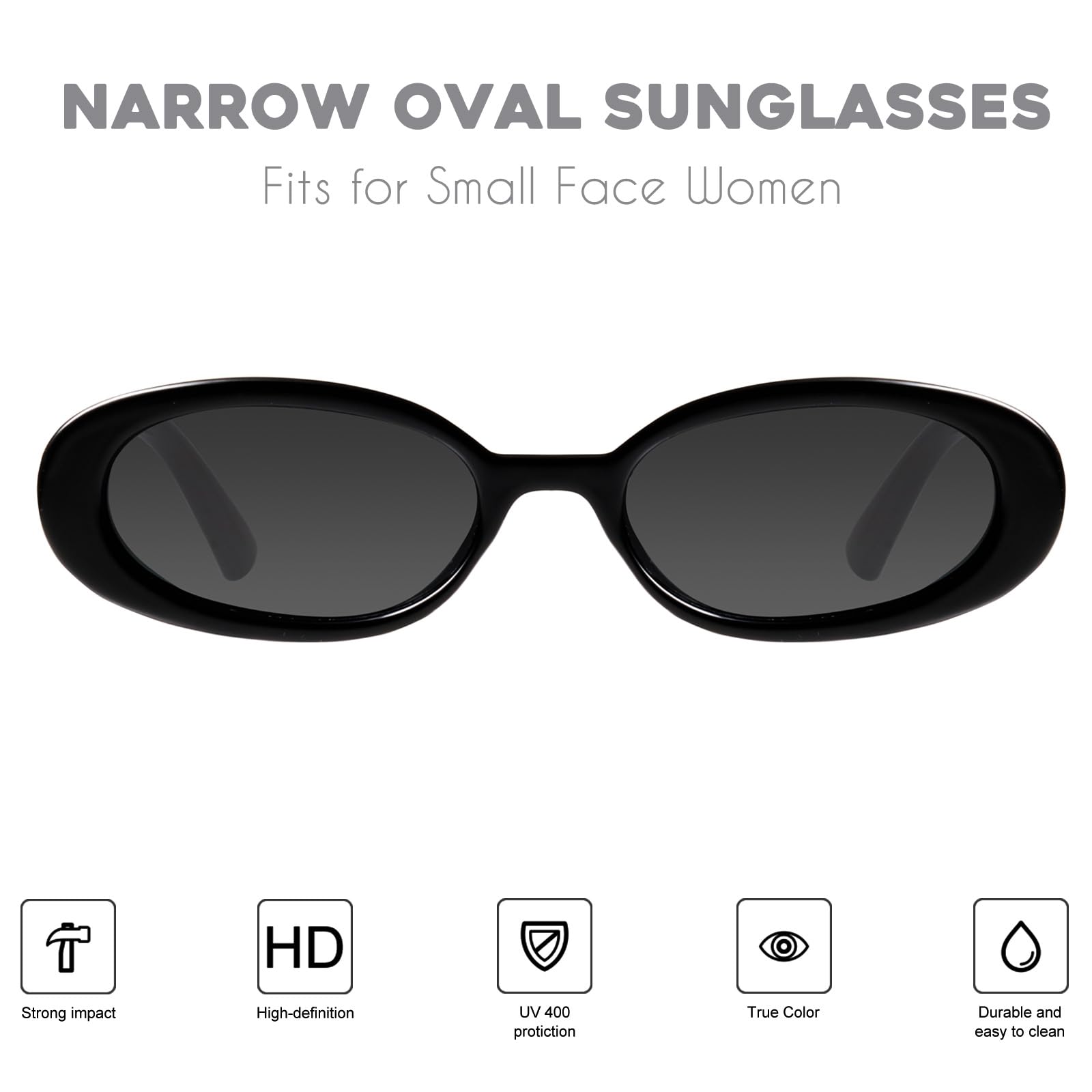 Foto 3 pulgar | Gafas De Sol Mosanana Retro Oval Ms52360 Para Mujer  Color Negro/tortuga - Venta Internacional.