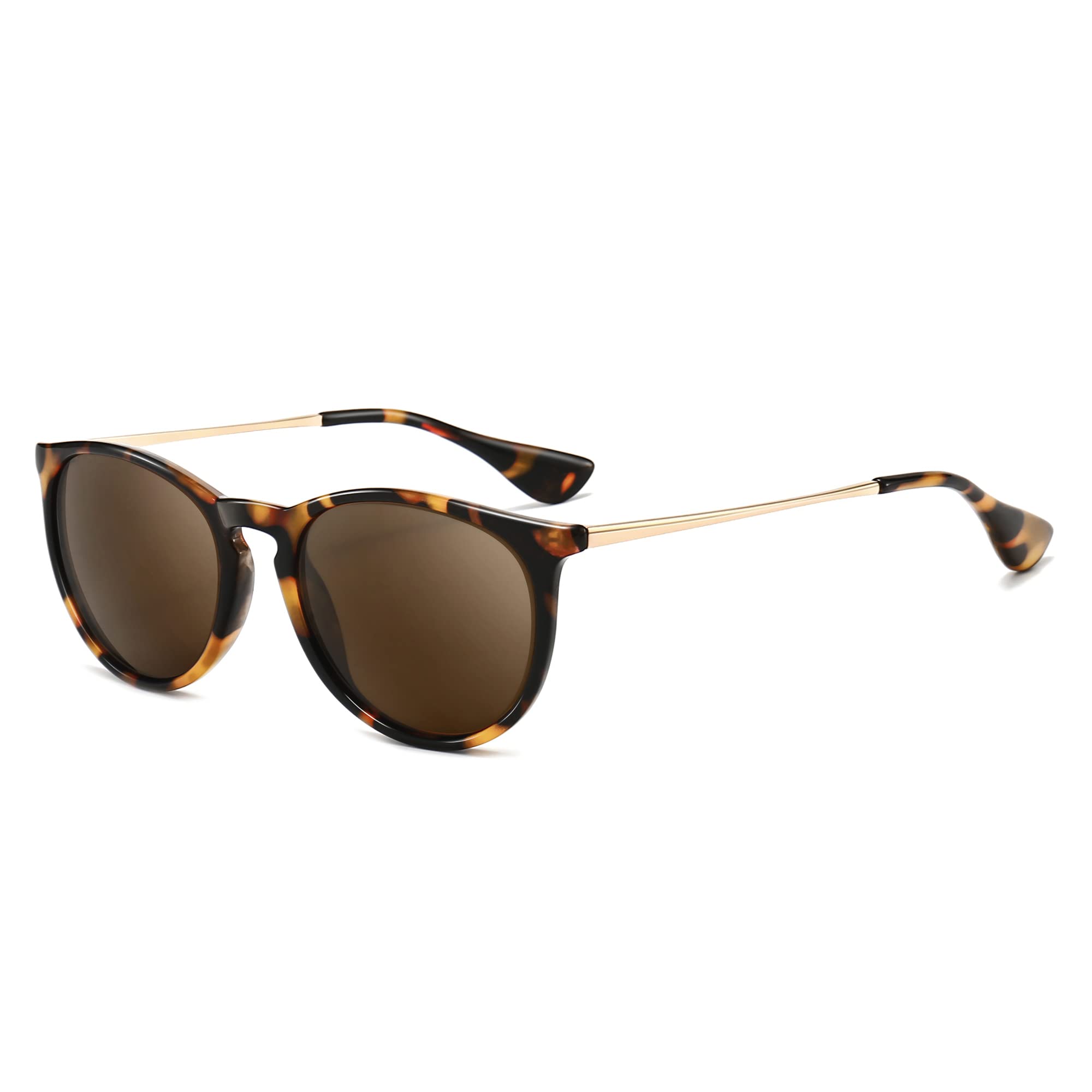 Foto 2 pulgar | Gafas De Sol Sungait Vintage  Redondas  Polarizadas  Con Lente Marrón - Venta Internacional.